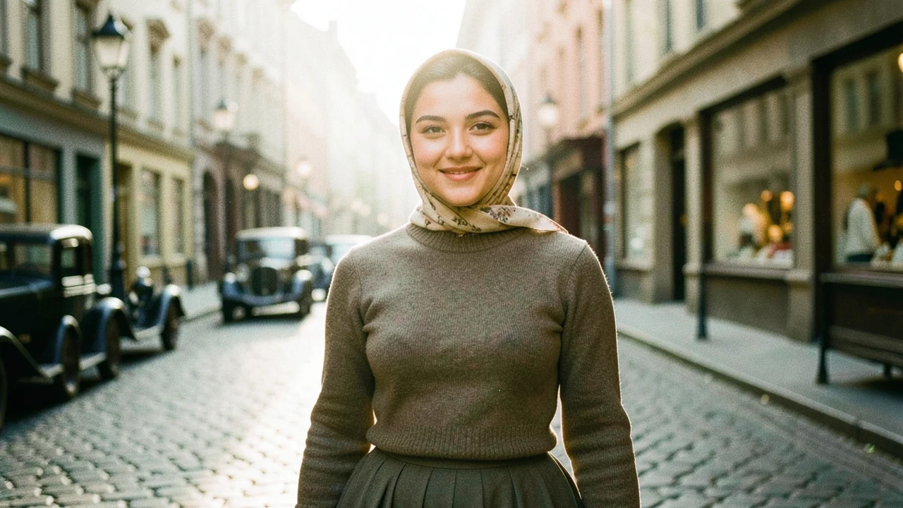 Portrait colorized with natural skin tones by Pixazo AI