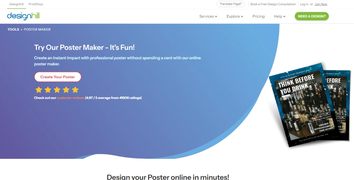 Designhill Poster Maker