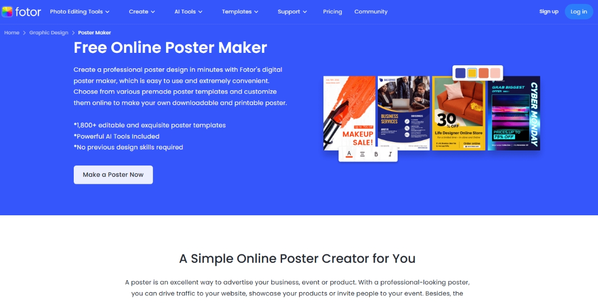 Fotor Poster Maker