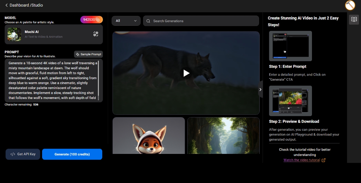 Step 4: Land on Pixazo's Playground