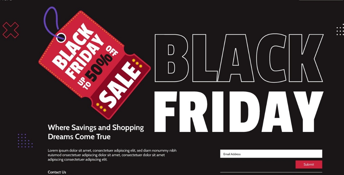 Interactive Black Friday Banner design