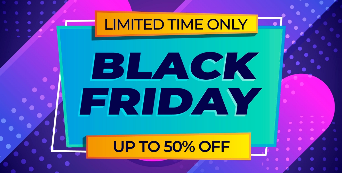 Black Friday Banner color scheme