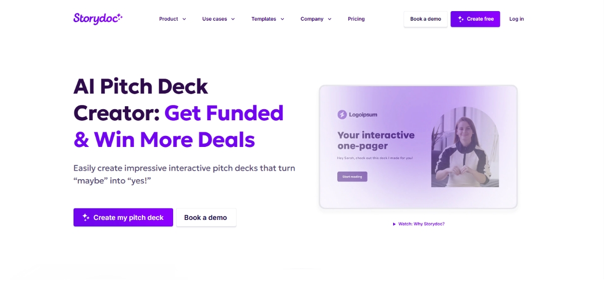 AI Pitch Deck Generator Tools Story Doc