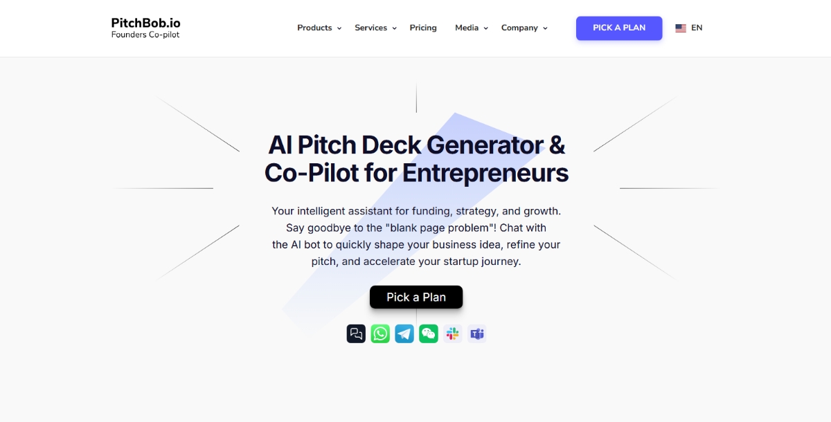 AI Pitch Deck Generator Tools PitchBob