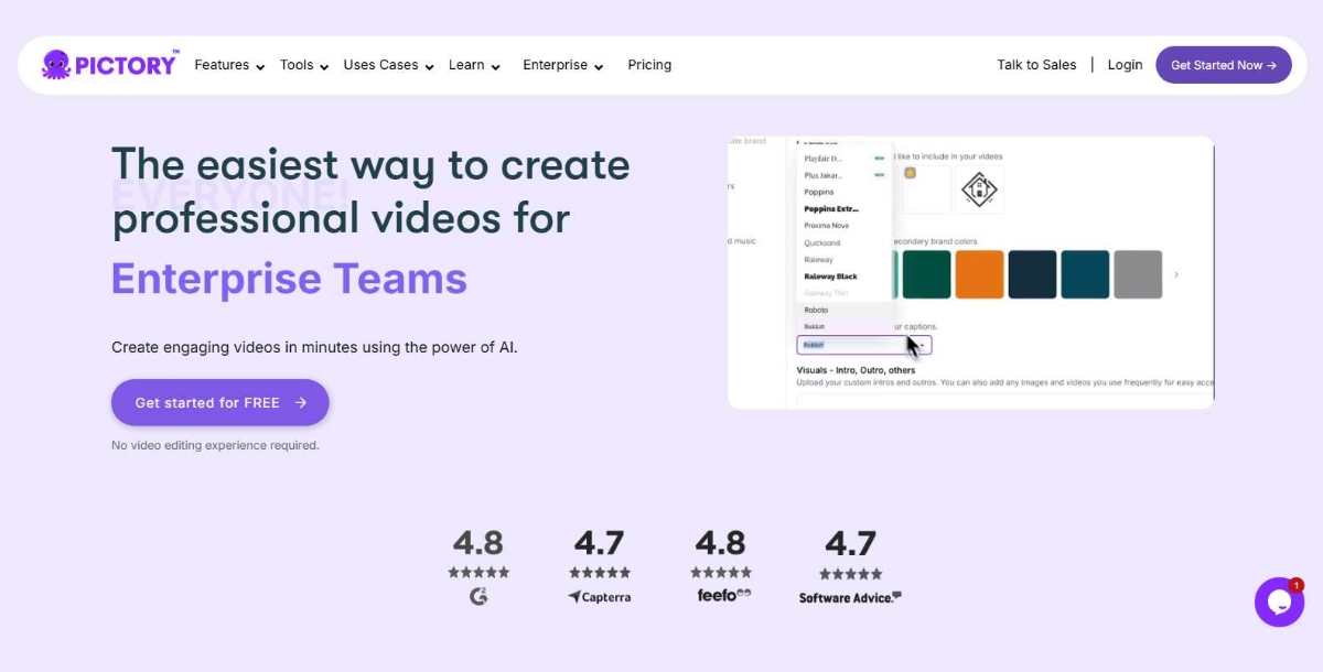 Pictory - Best AI Video Editor