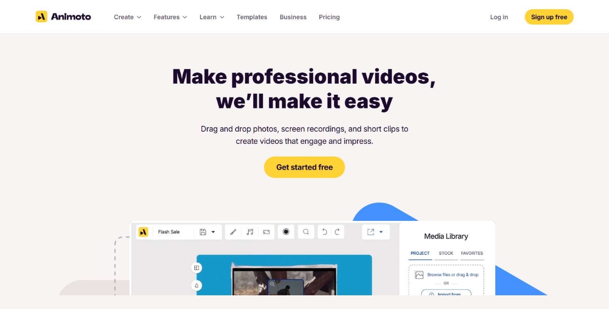 Animoto -Best AI Video Editor