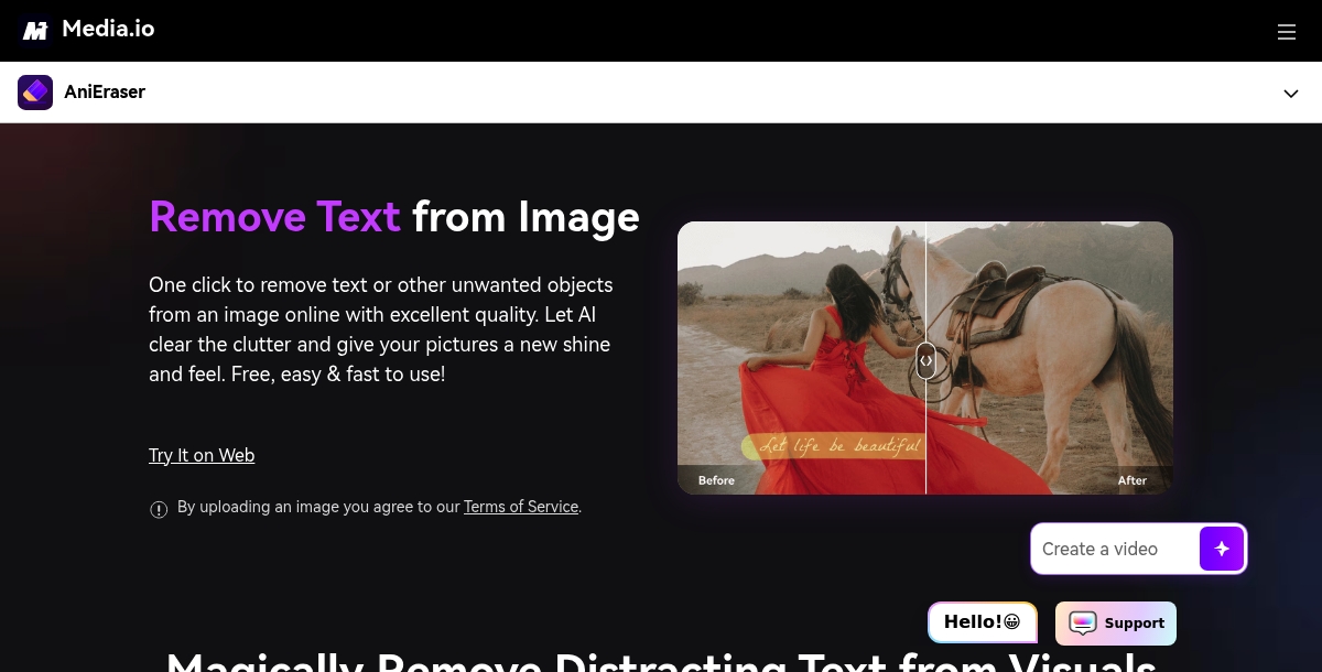 Media.io Text Remover