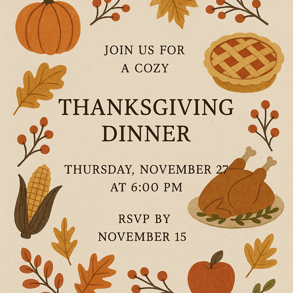 Thanksgiving Invitation