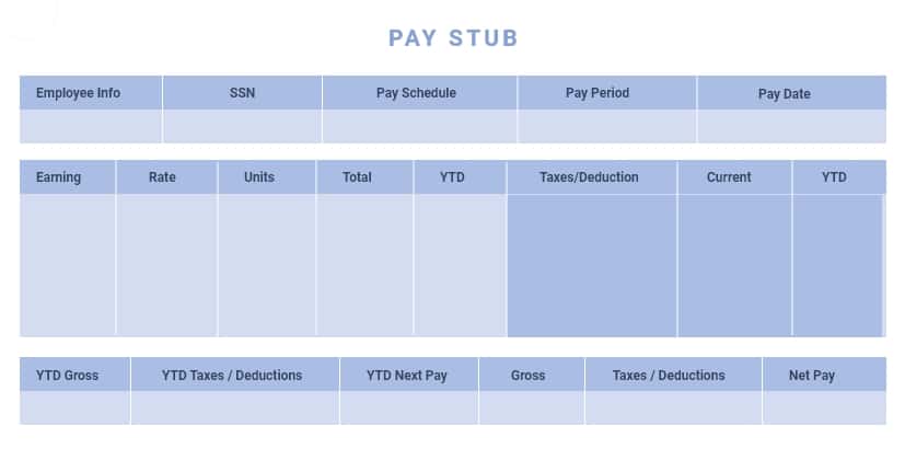 PayStub Template