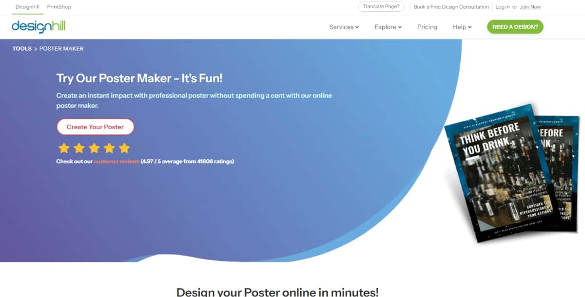 Designhill Poster Maker