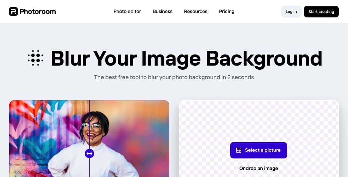 LightX AI Blur Background Tool