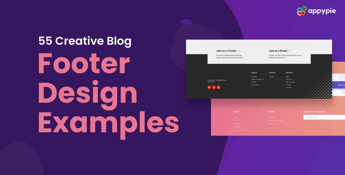 55 Creative Blog Footer Design Examples