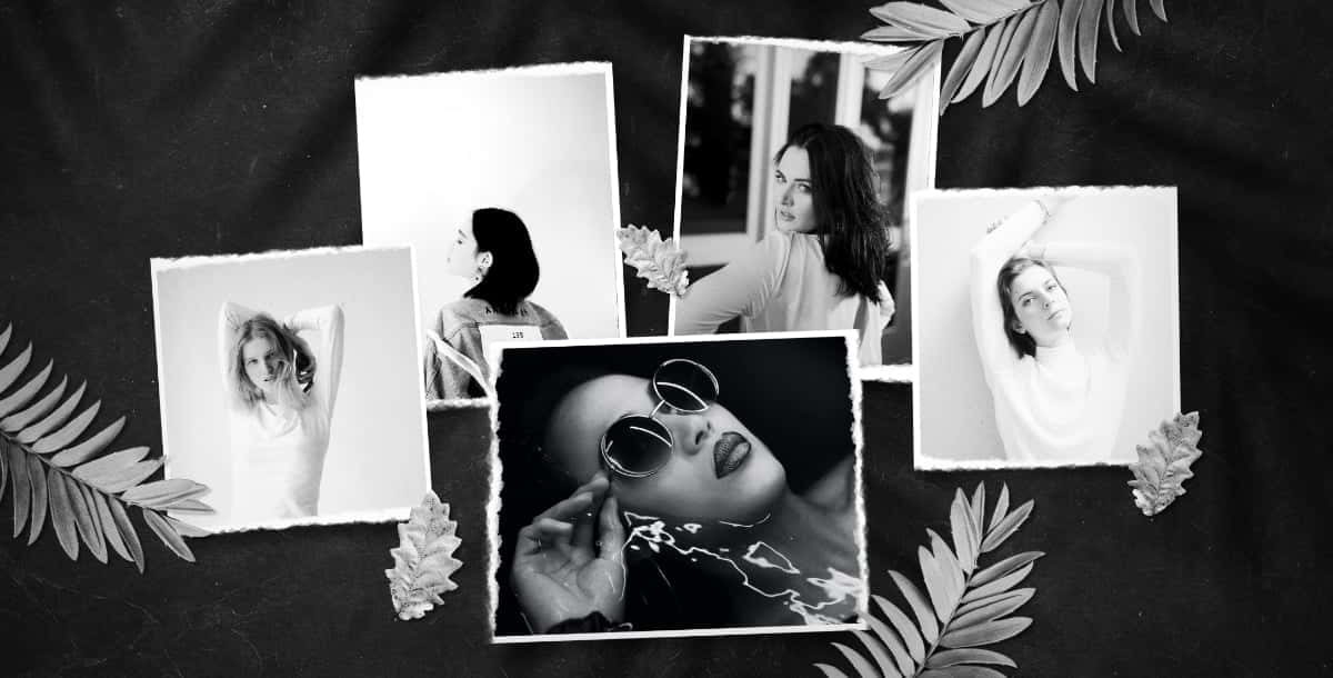 black & white