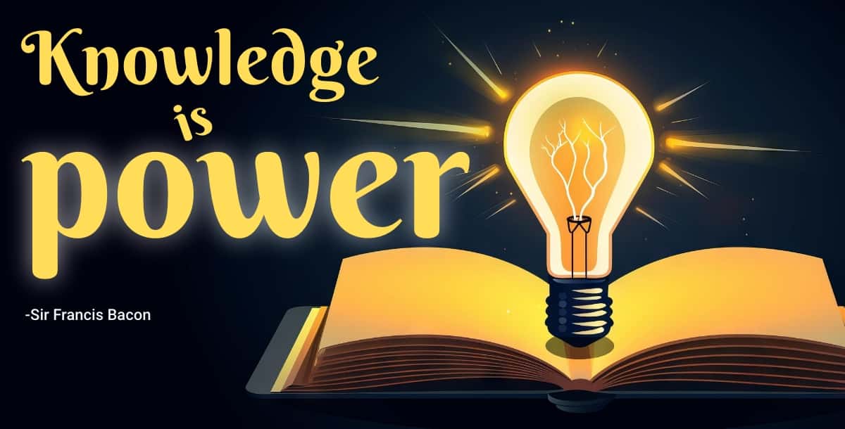 book and bulb classroom poster design