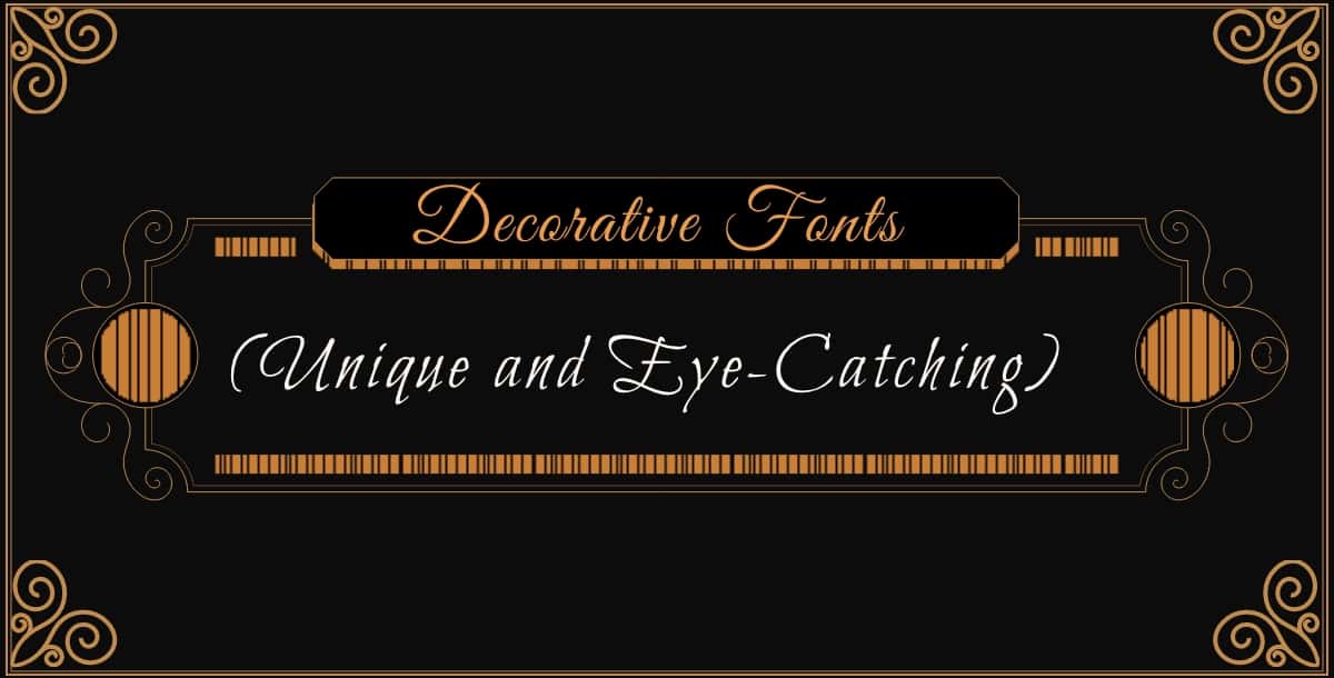 decorative fonts