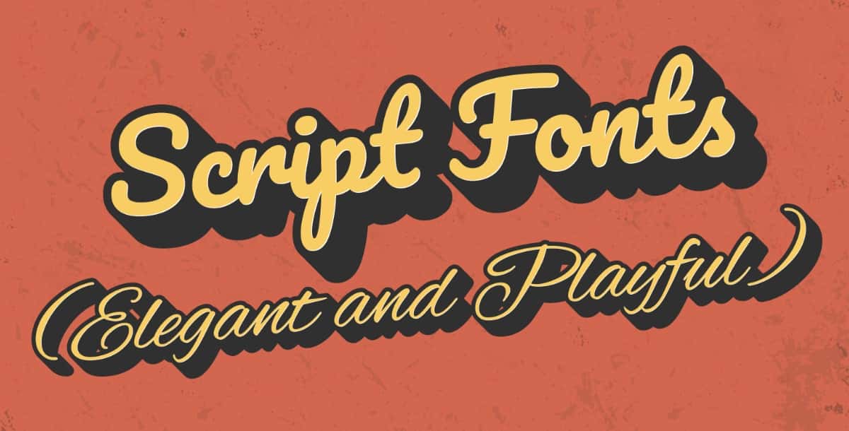 script fonts