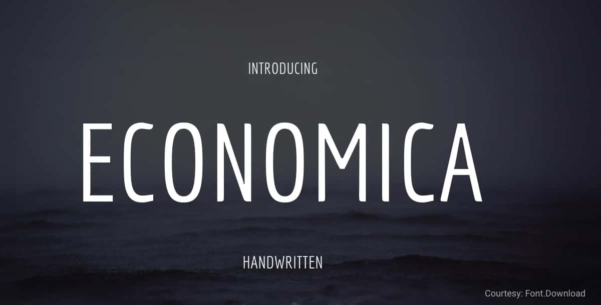 Free Minimalist Font Economica