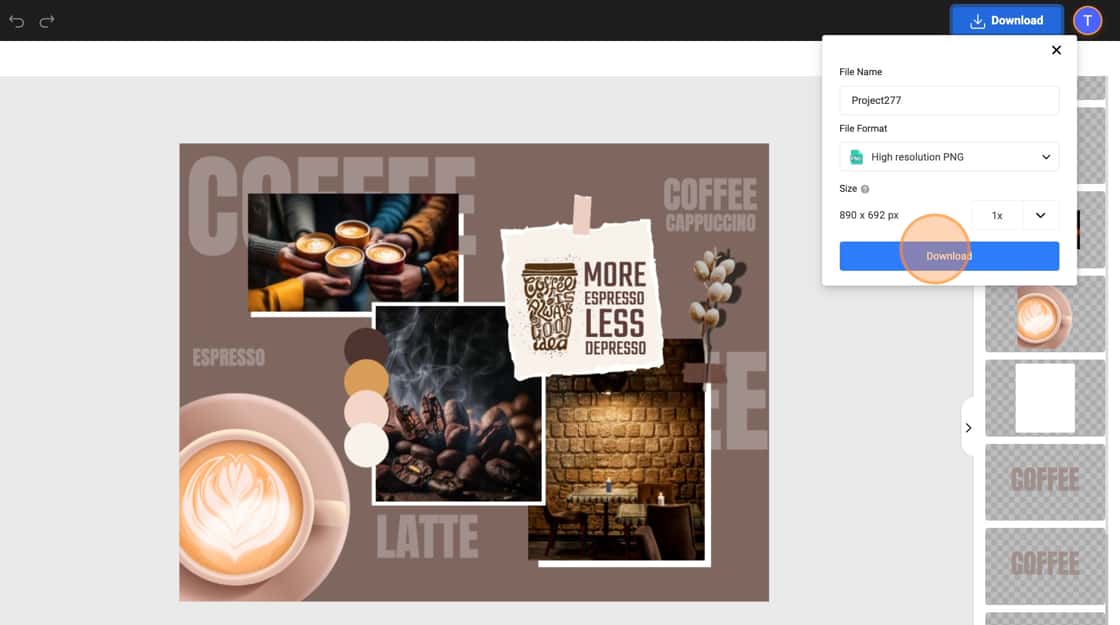 11 Change Project Name Select Your Format And Click On Download