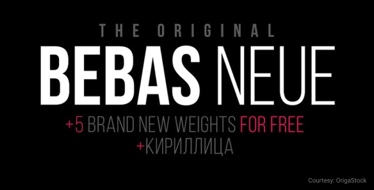 free commercial font bebas neue