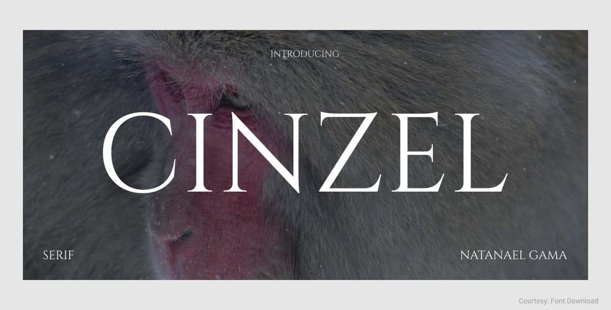 free commercial font cinzel