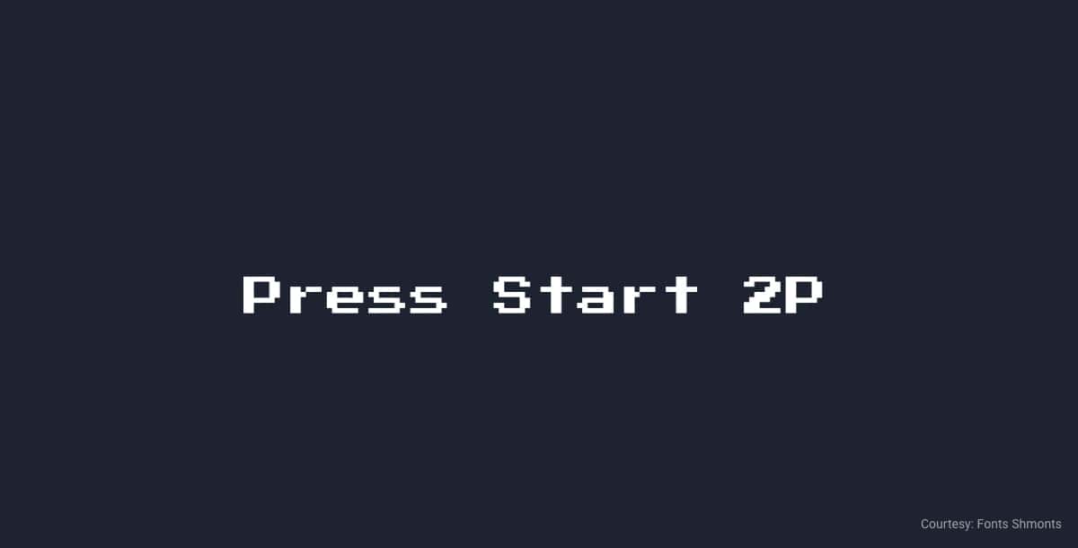 free commercial font press start p