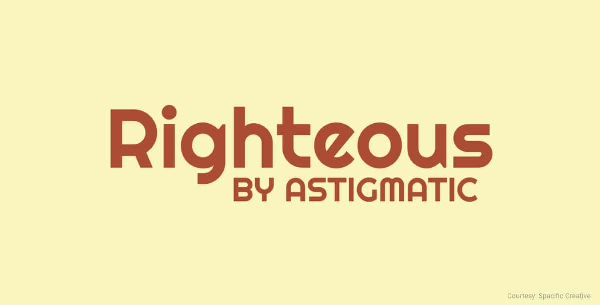 free commercial font righteous