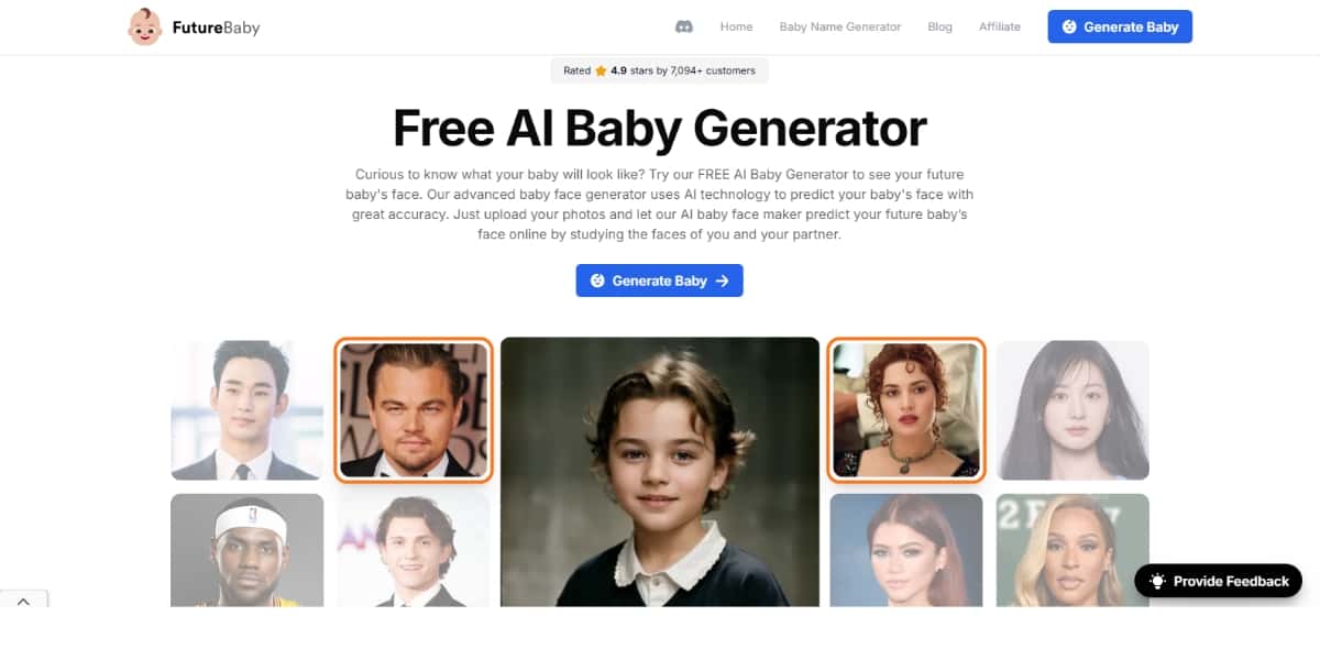 Future Baby AI Baby Face Generator