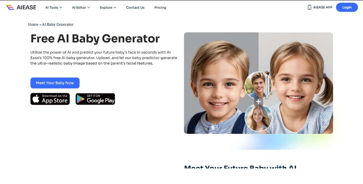 AI Ease AI Baby Face Generator