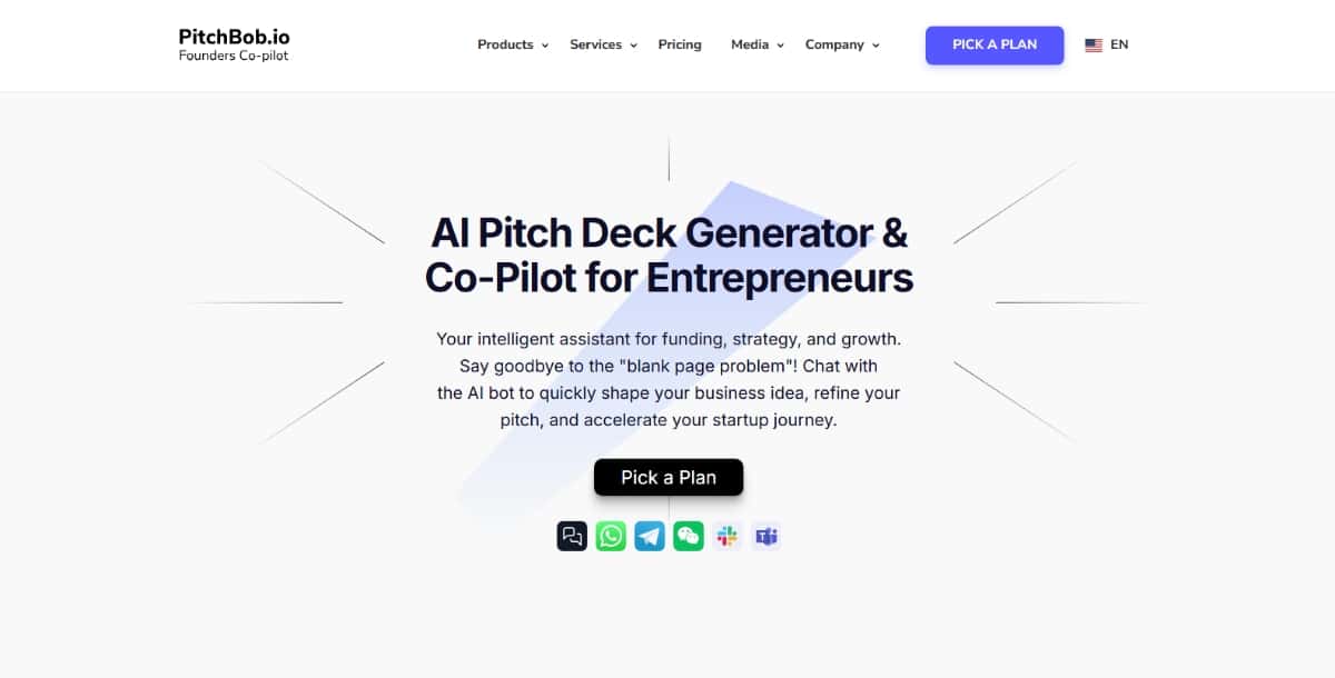 AI Pitch Deck Generator Tools PitchBob