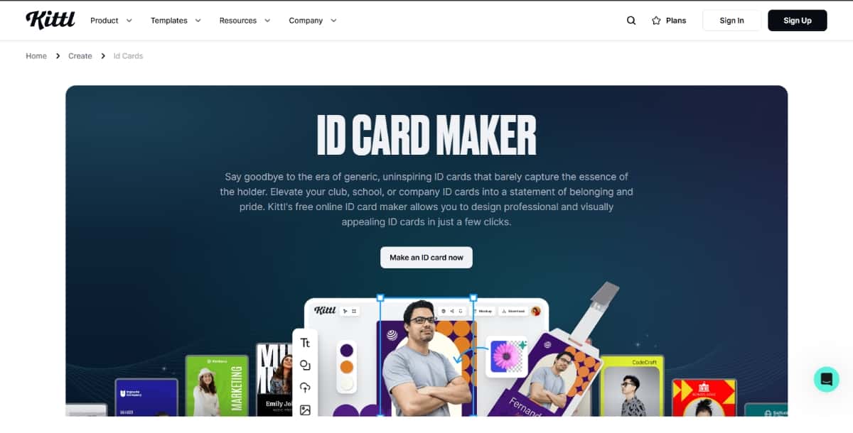 Best AI ID Card Generator Kittl