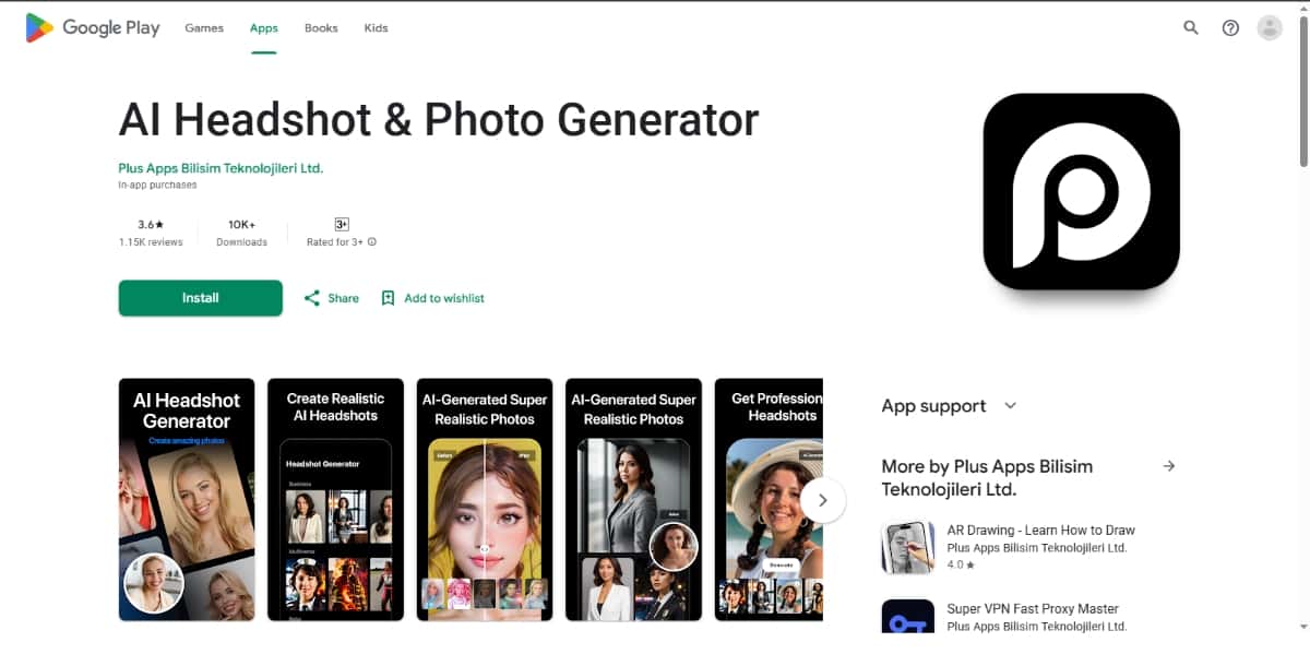 Plus Apps Best AI Headshot Generator Apps