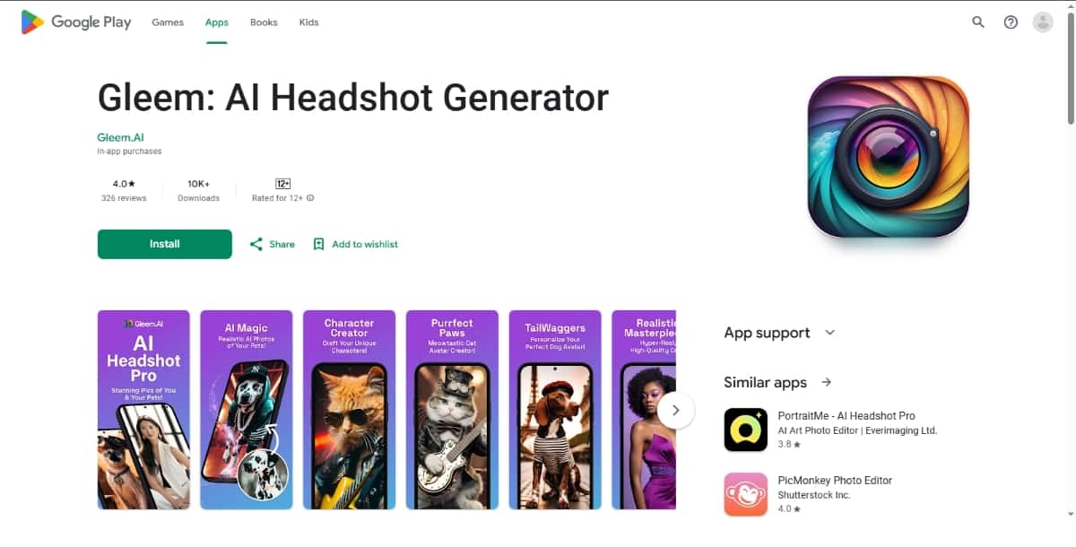 Gleem Best AI Headshot Generator Apps