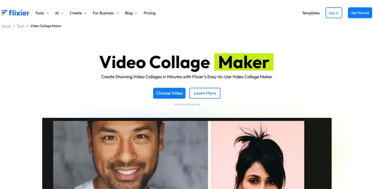 Flixier Video Collage Maker