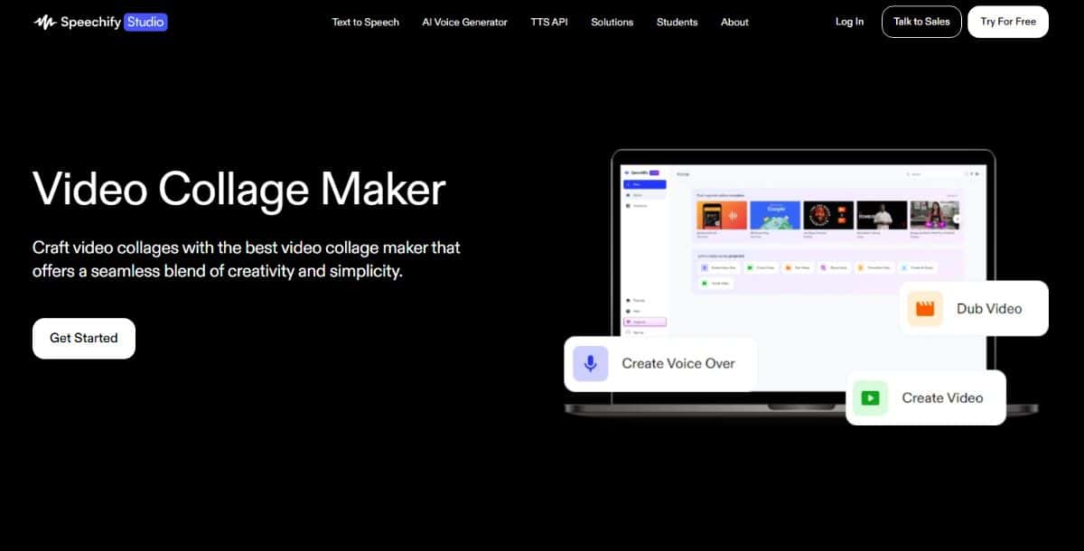 Speechify Video Collage Maker