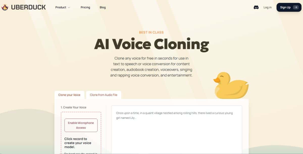 Uberduck - Best AI Voice Cloning Tool
