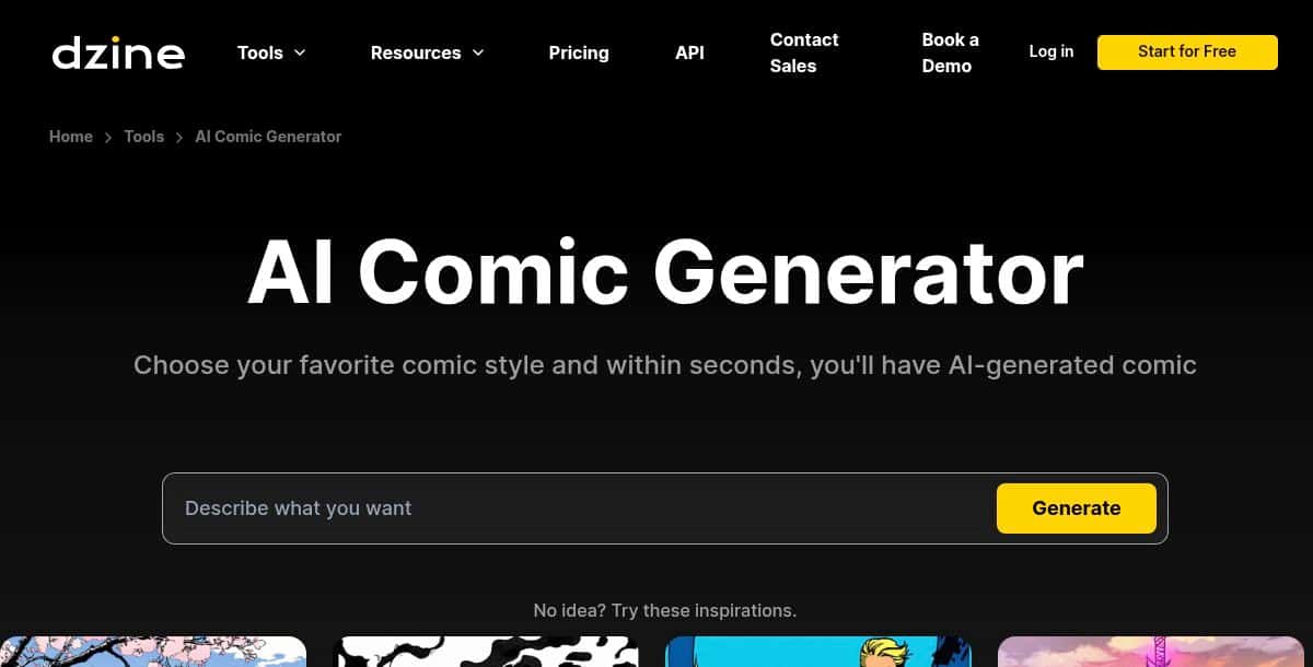 Dzine AI Comic Generator