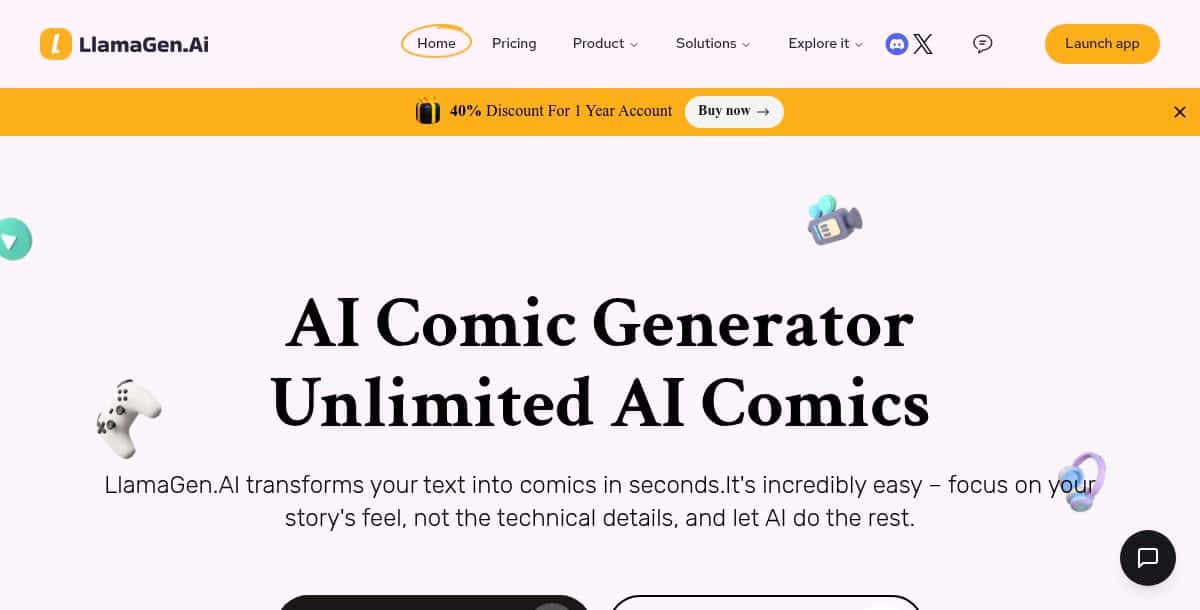 Llama Gen AI Comic Generator