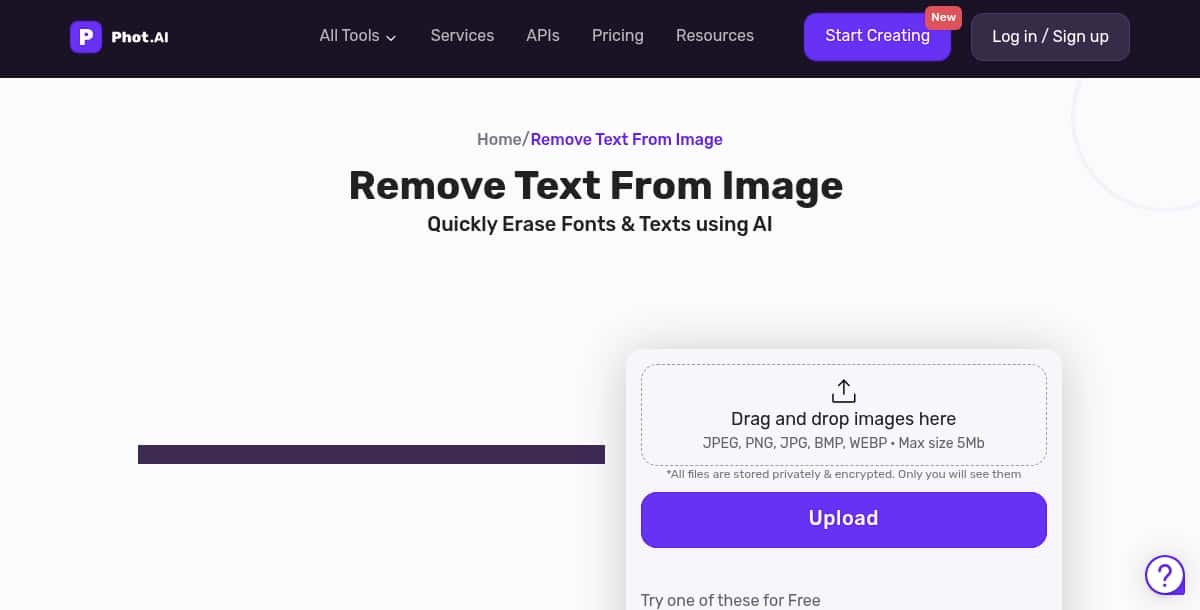 Phot AI Text Remover