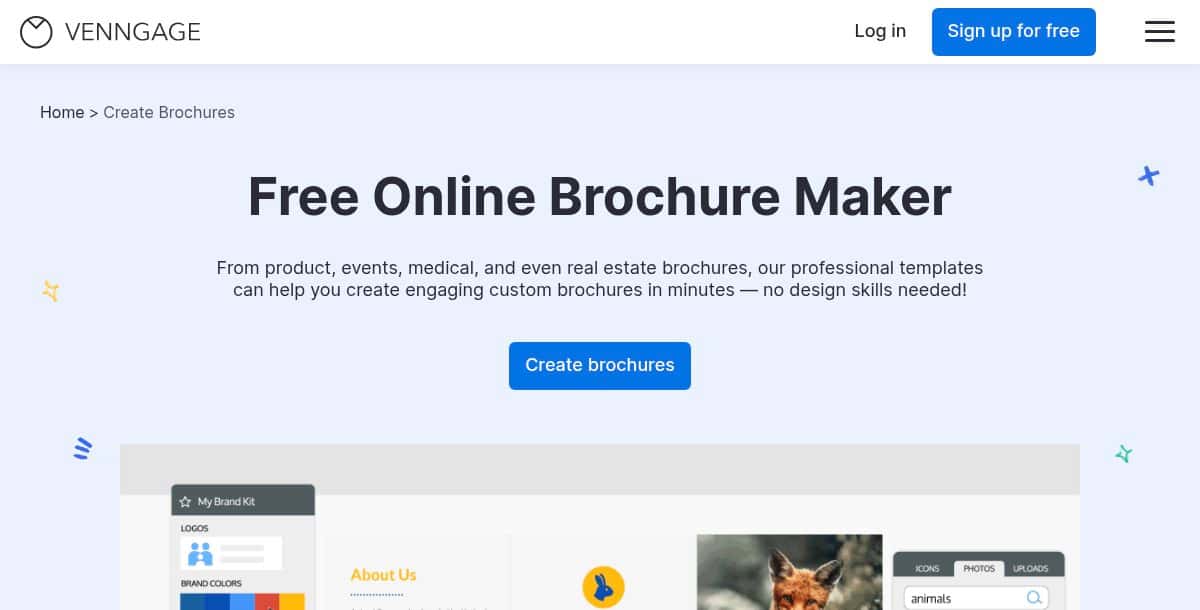 Venngage AI Brochure Generator