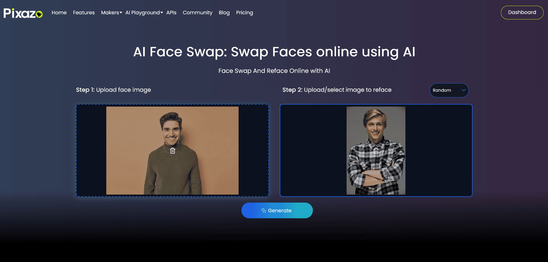 Click on Generate