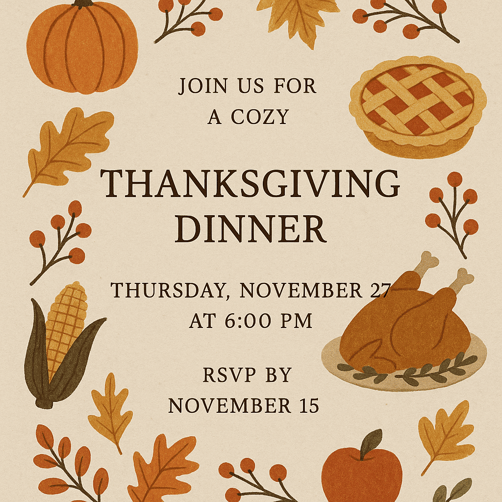 Thanksgiving Invitation