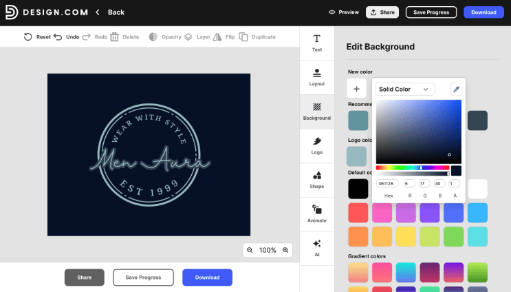 Design.com AI Logo Generator