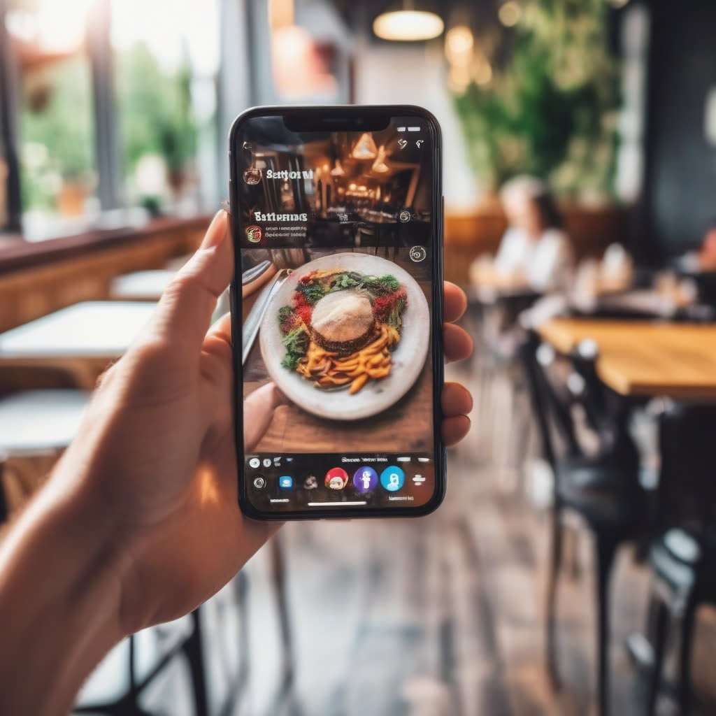 Run a social content service for local businesses example made in Pixazo