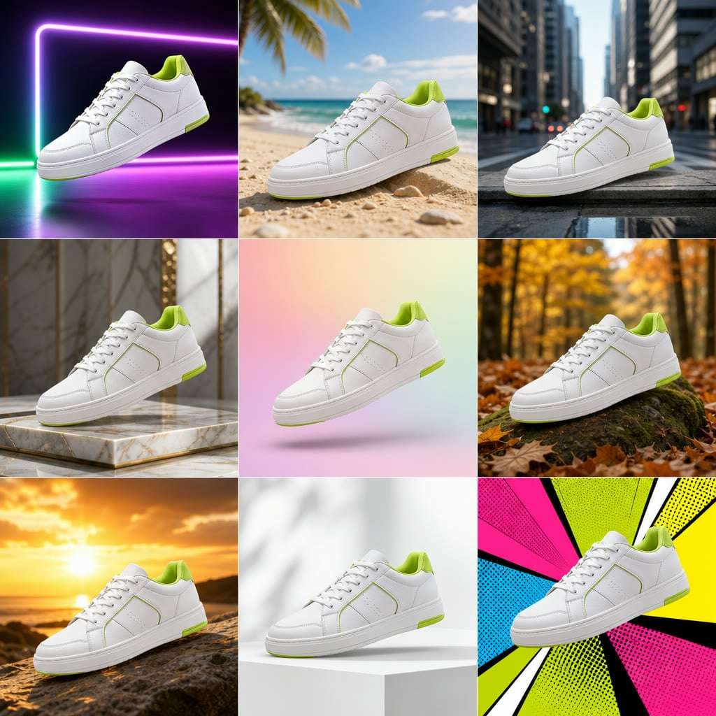 Make 50 ads from one product example made in Pixazo