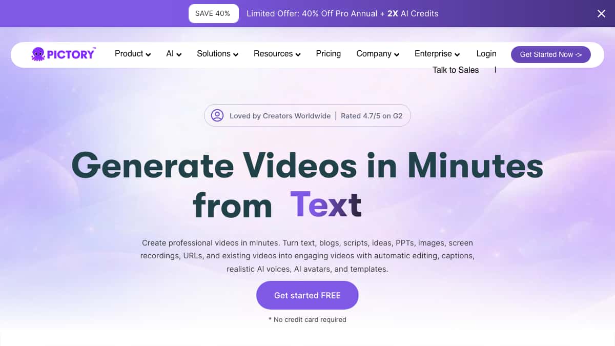 Pictory article-to-video AI editor