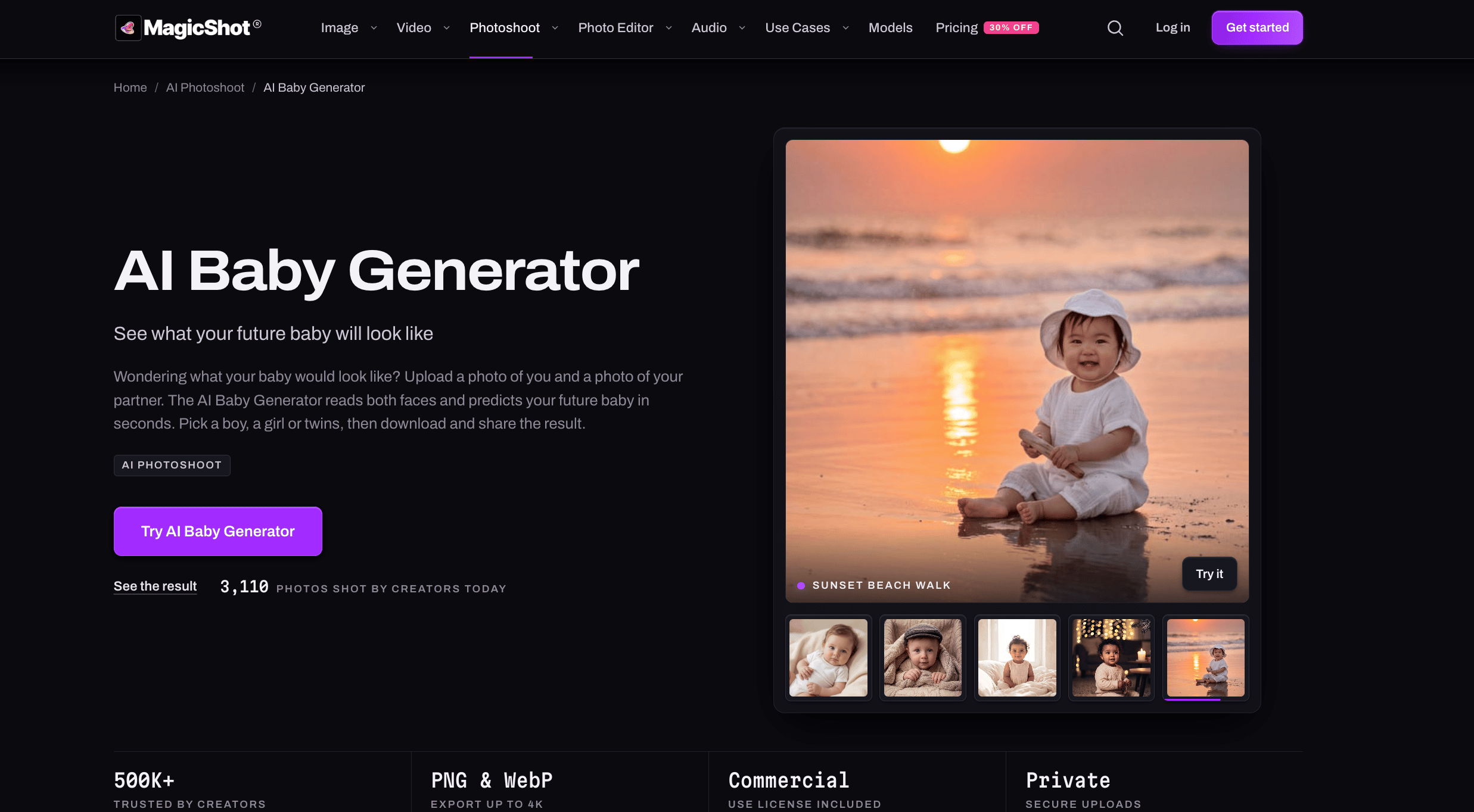 MagicShot AI Baby Generator