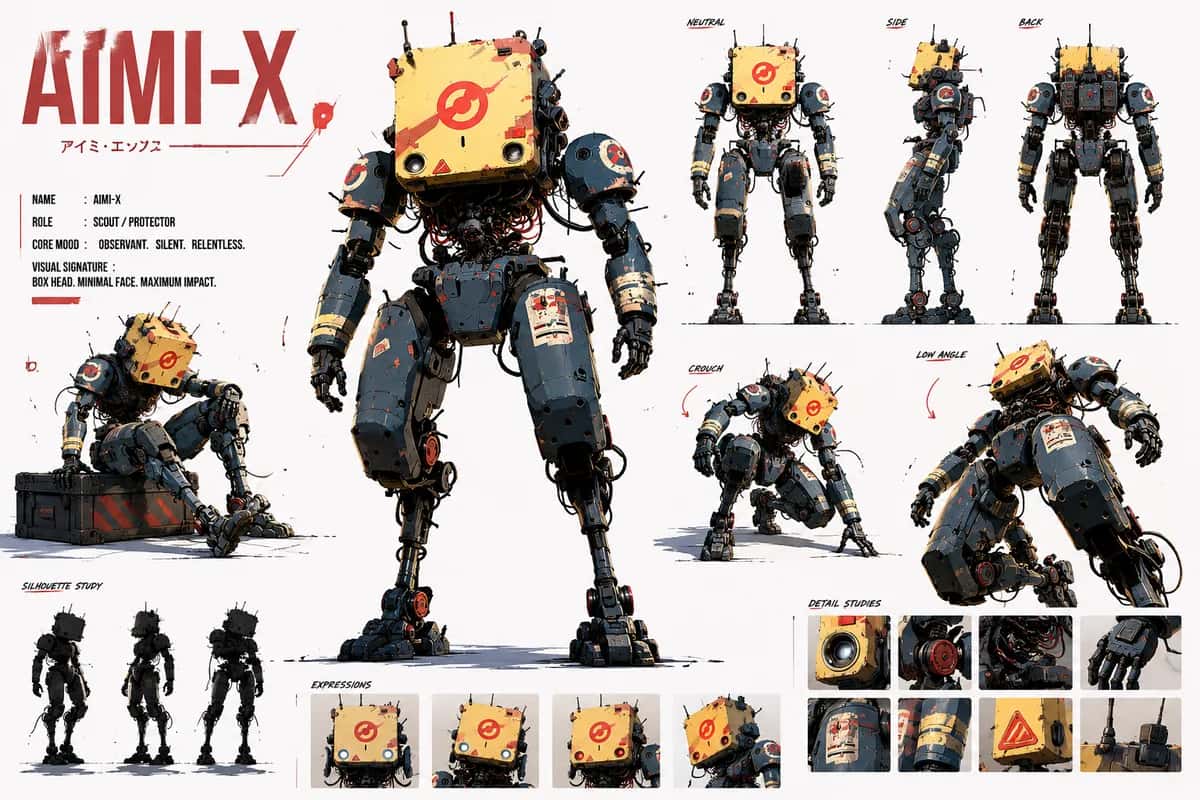 Aimi X — free AI character sheet by Kōda
