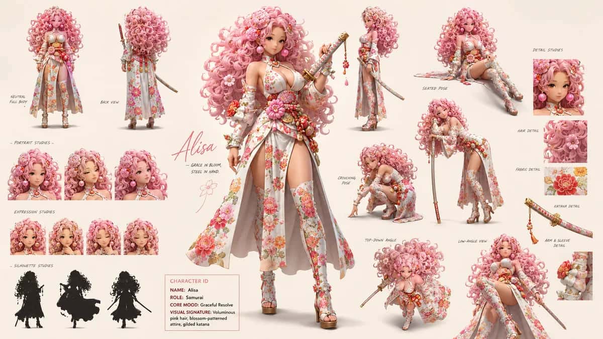 Alisa 2 — free AI character sheet by Kōda