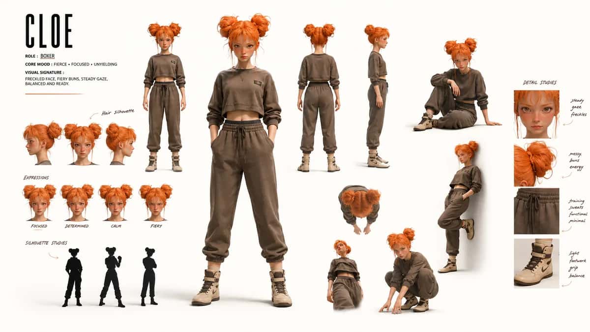 Cloe — free AI character sheet by Kōda