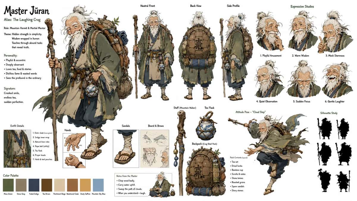 Masterjuran — free AI character sheet by Kōda
